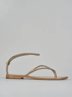 Discount Sandali tacco 1cm pelle Donna Sandali Tacco Basso