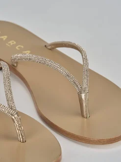 Discount Sandali tacco 1cm pelle Donna Sandali Tacco Basso