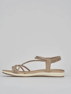 Outlet Sandali tacco 2cm pelle Donna Sandali Tacco Basso