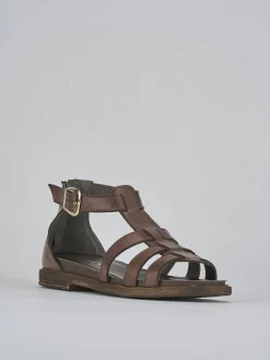 Sandali tacco 1cm pelle testa Donna Sandali Tacco Basso