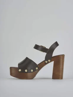 Best Sandali tacco 10cm pelle testa Donna Sandali Tacco Alto