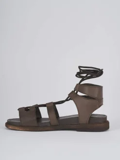 Outlet Sandali tacco 1cm pelle testa Donna Sandali Tacco Basso