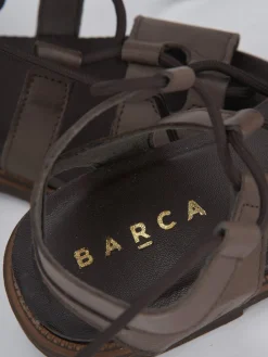 Outlet Sandali tacco 1cm pelle testa Donna Sandali Tacco Basso