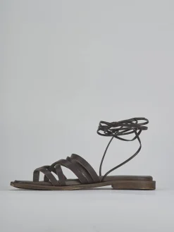 Hot Sandali tacco 1cm pelle testa Donna Sandali Tacco Basso