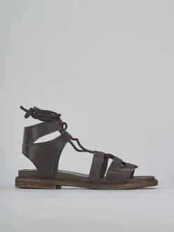 Hot Sandali tacco 1cm pelle testa Donna Sandali Tacco Basso