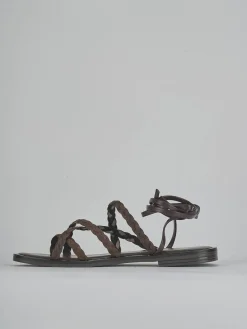 Sandali tacco 1cm pelle testa Donna Sandali Tacco Basso