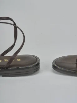 Sandali tacco 1cm pelle testa Donna Sandali Tacco Basso