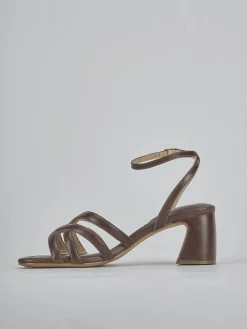 Discount Sandali tacco 6cm pelle testa Donna Sandali Tacco Alto