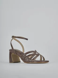 Discount Sandali tacco 6cm pelle testa Donna Sandali Tacco Alto