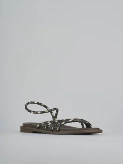 Sandali tacco 1cm pelle testa Donna Sandali Tacco Basso