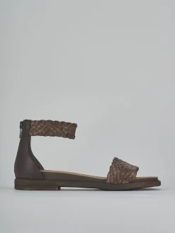 New Sandali tacco 2cm pelle testa Donna Sandali Tacco Basso