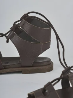 New Sandali tacco 1cm pelle testa Donna Sandali Tacco Basso