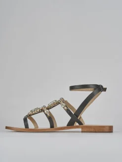 Sandali tacco 1cm pelle testa Donna Sandali Tacco Basso