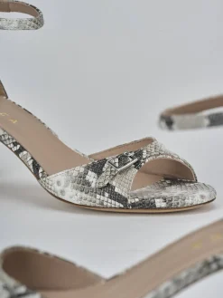 Discount Sandali tacco 5cm pitone Donna Sandali Tacco Alto