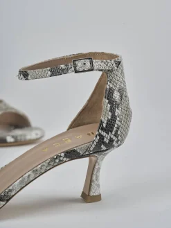 Discount Sandali tacco 5cm pitone Donna Sandali Tacco Alto