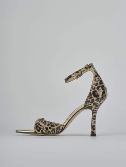 Sandali tacco 9cm raso Donna Sandali Tacco Alto