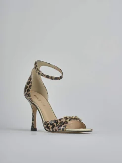 Sandali tacco 9cm raso Donna Sandali Tacco Alto