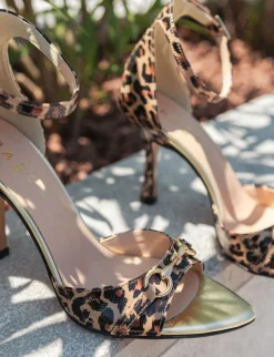 Sandali tacco 9cm raso Donna Sandali Tacco Alto