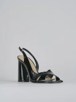 Sandali tacco 9cm vernice Donna Sandali Tacco Alto