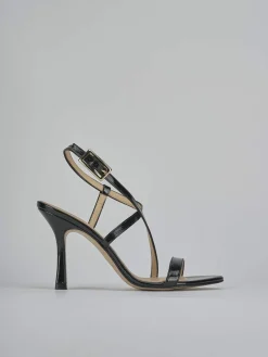 Discount Sandali tacco 9cm vernice Donna Sandali Tacco Alto