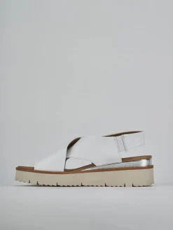 Hot Sandali zeppa 4 cm pelle Donna Sandali Zeppa