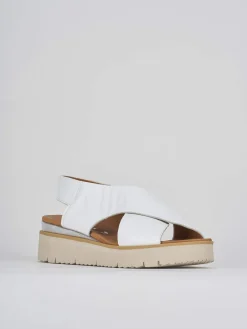 Hot Sandali zeppa 4 cm pelle Donna Sandali Zeppa