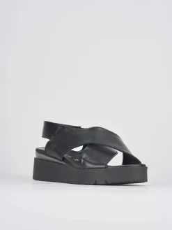 Best Sandali zeppa 4 cm pelle Donna Sandali Zeppa