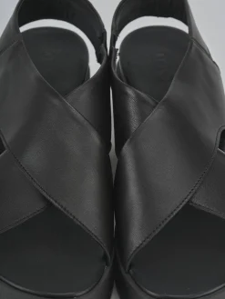 Best Sandali zeppa 4 cm pelle Donna Sandali Zeppa