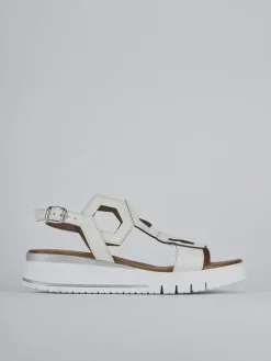 Outlet Sandali zeppa tacco 3cm pelle Donna Sandali Zeppa