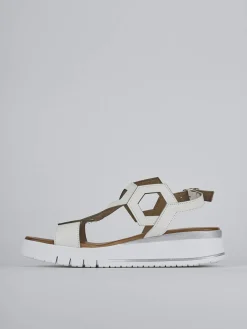 Outlet Sandali zeppa tacco 3cm pelle Donna Sandali Zeppa