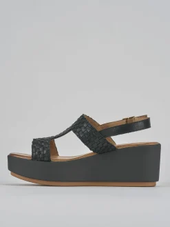 Online Sandali zeppa tacco 7cm pelle Donna Sandali Zeppa