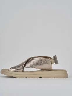 Online Sandali zeppa tacco 3cm pelle Donna Sandali Zeppa