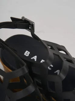 New Sandali zeppa tacco 7cm pelle Donna Sandali Zeppa