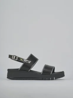 Outlet Sandali zeppa tacco 3cm pelle Donna Sandali Zeppa