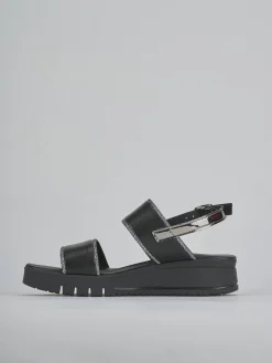 Outlet Sandali zeppa tacco 3cm pelle Donna Sandali Zeppa