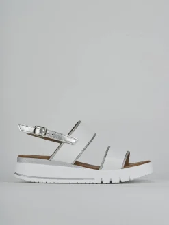 Online Sandali zeppa tacco 3cm pelle Donna Sandali Zeppa