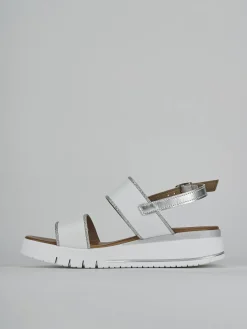 Online Sandali zeppa tacco 3cm pelle Donna Sandali Zeppa