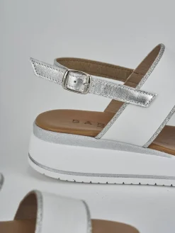 Online Sandali zeppa tacco 3cm pelle Donna Sandali Zeppa