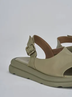 Outlet Sandali zeppa tacco 3cm pelle Donna Sandali Zeppa