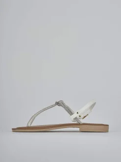 Discount Sandalo infradito tacco 1 cm pelle Donna Sandali Tacco Basso