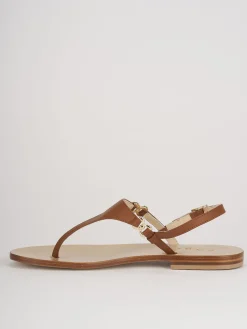 Online Sandalo infradito tacco 1 cm pelle Donna Sandali Tacco Basso