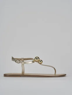 New Sandalo infradito tacco 1 cm pelle Donna Sandali Tacco Basso