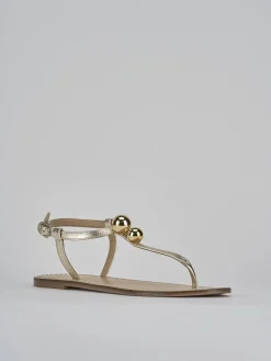 New Sandalo infradito tacco 1 cm pelle Donna Sandali Tacco Basso