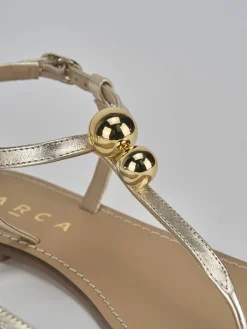 New Sandalo infradito tacco 1 cm pelle Donna Sandali Tacco Basso