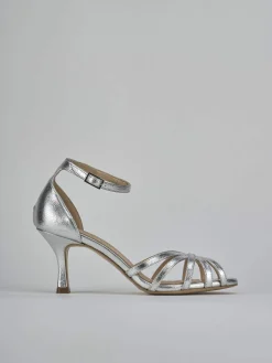 New Sandalo tacco 7 cm pelle Donna Sandali Tacco Alto