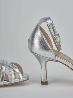 New Sandalo tacco 7 cm pelle Donna Sandali Tacco Alto