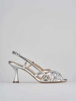 Sandalo tacco 7 cm pelle Donna Sandali Tacco Alto