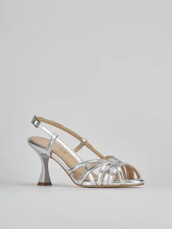 Sandalo tacco 7 cm pelle Donna Sandali Tacco Alto