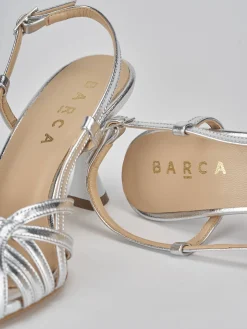 Sandalo tacco 7 cm pelle Donna Sandali Tacco Alto