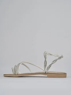 Discount Sandalo tacco 1 cm pelle Donna Sandali Tacco Basso